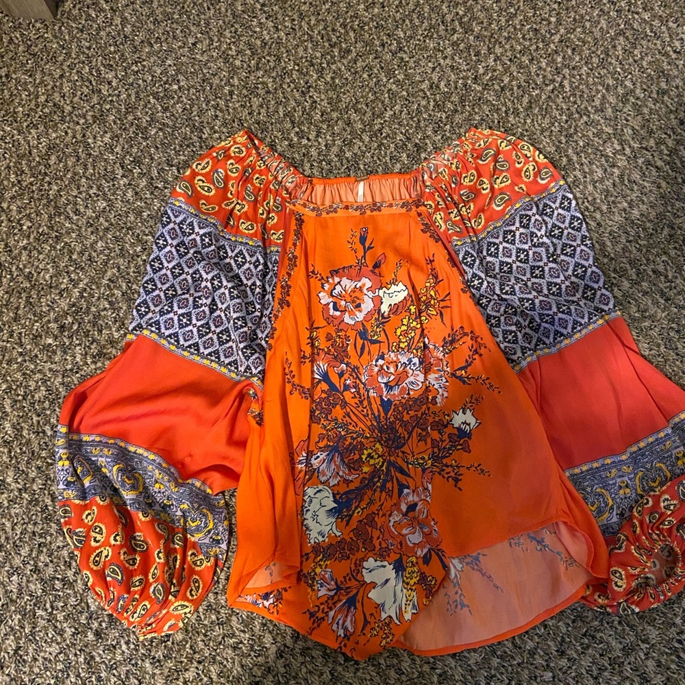 Free People Floral Top